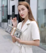 Money Clutch Rhinestone Purse $10,000 Dollars - Image 3
