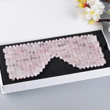 Natural Rose Quartz Eye Mask Massager Jade