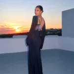 Long Sleeve Round Neck See Through Summer Cover Up Dress - Image 2
