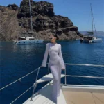 Long Sleeve Round Neck See Through Summer Cover Up Dress - Image 3