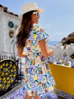 Summer New Color Printed Mini Dresses - Image 2