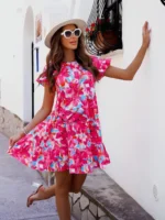 Summer New Color Printed Mini Dresses - Image 5